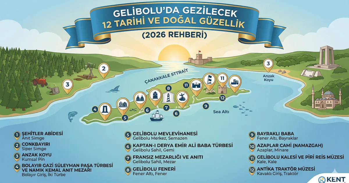 Gelibolu'da Gezilecek 12 Tarihi ve Doğal Güzellik (2026 Rehberi)